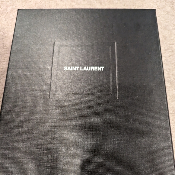 YSL Black Patent Leather Pumps Pointed Toe Monogram size 39 / US 9 - Picture 7 of 7